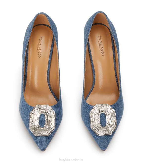 Bling Heels| de Tony Bianco Frauen Alison Heels gewaschener Denim 4624295